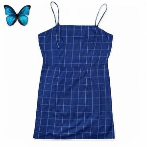 Blue Plaid Dress